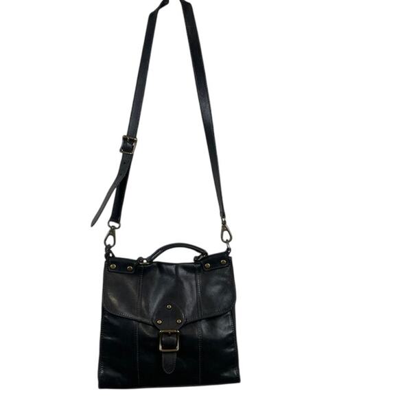 Fossil VTG Revival Flap, Black Leather Crossbody Bag - Picture 2 of 11